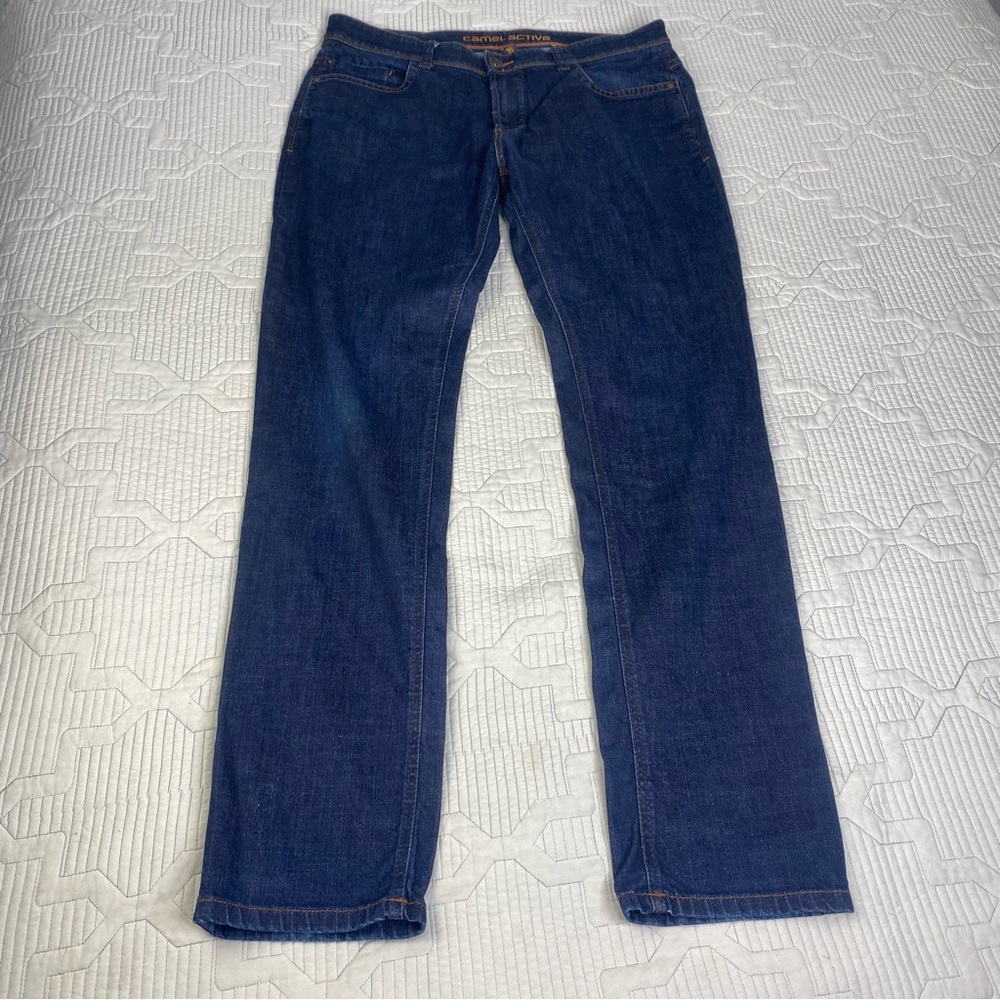 Camel Active HOUSTON Mens Medium Blue Regular Fit Straight Jeans W38 L36